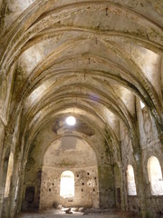 Obraz premium church at kayakoy a ghost village