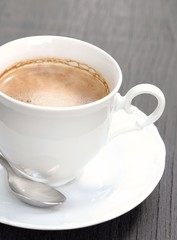 Cup with coffee