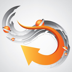 arrow business background