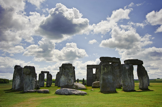 Stonehenge, a megalithic monument in England built around 3000BC