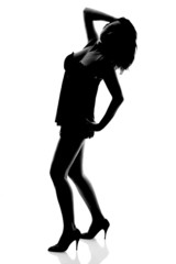 Fototapeta na wymiar sexy woman silhouette