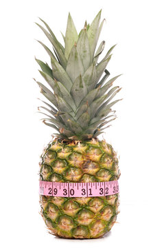 Pineapple with tape measure