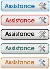 boutons assistance