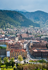 Fototapeta premium Brasov upper view