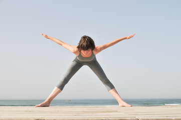 Exercises on the beach