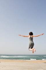 Obraz premium Jumping girl