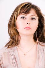 Naklejka premium Portrait of young and healthy woman