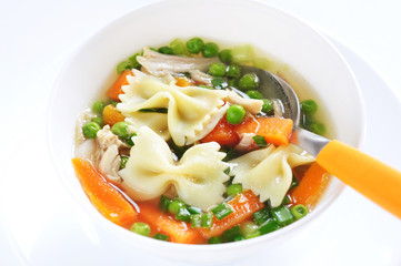 Bowl of vegetable soup