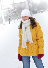 Woman in winter