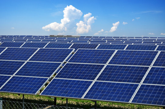 Photovoltaic industry solar plant