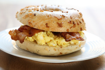 Egg and Bacon Bagel