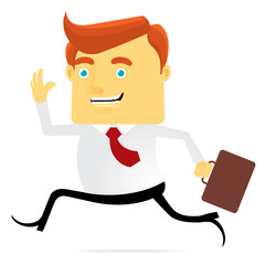 Running Businessman