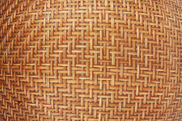 Weaving rattan basket, A close-up texture of rattan basket.