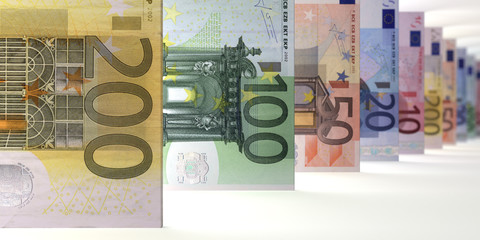 Euro Notes Array (focus)