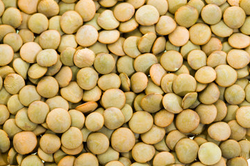 Piled grains lentils (foodstuff)