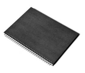 Blank book with black cover
