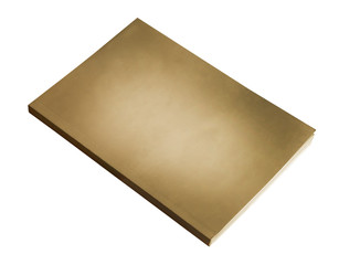 Old cover book isolated on white background.