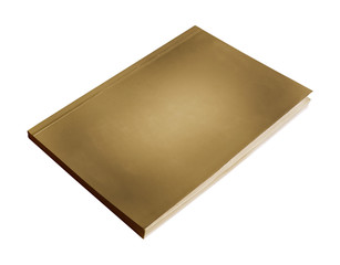 Old cover book isolated on white background