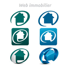 maison arobase, logo web immobilier