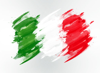 bandiera italiana - obrazy, fototapety, plakaty