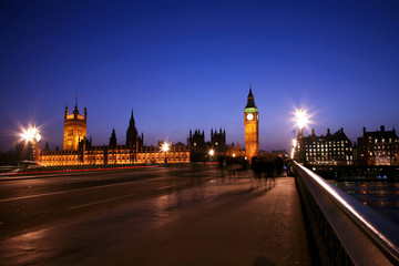 Fototapeta na wymiar Westminster, London Night View