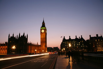 Fototapeta na wymiar Westminster, London Night View