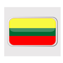 Flag of lithuania in the form