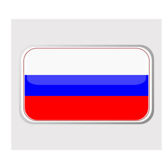 Flag of russia in the form of an icon for a web of pages
