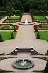 Obraz premium Terassengarten Kloster Kamp