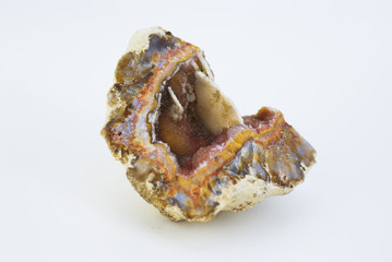 agate isolated on the white background