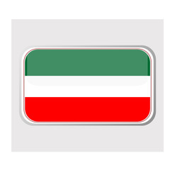 Flag of hungary in the form
