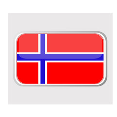 Flag of norway in the form of an icon for a web of pages