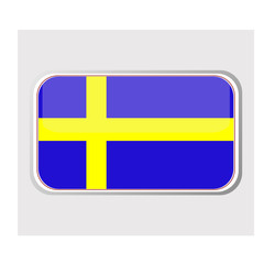 Flag of sweden in the form