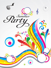 Fototapeta na wymiar abstract summer party background concept