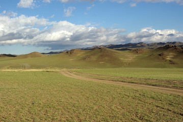 Fototapeta na wymiar Krajobraz Mongolii