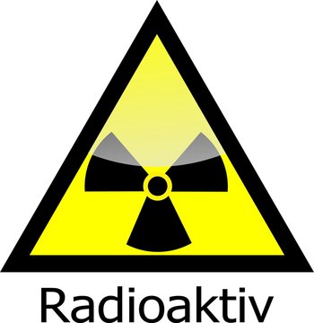 Radioaktiv - Warnschild