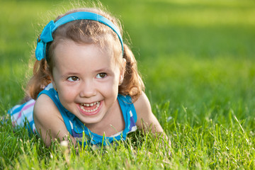 Happy girl in the park