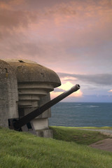 Bunker on the coastline, Gold Beach..