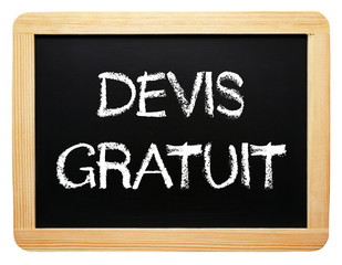 Fototapeta premium Devis Gratuit tableau noir