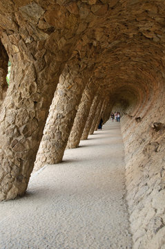 Columns in Park Guell
