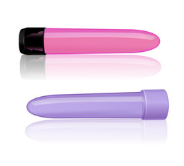 sextoy pour adulte : vibromasseurs rose et pourpre