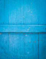 The blue  old door