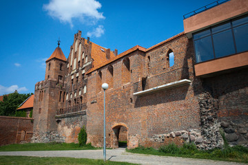 Mury zamku,Dwór Mieszczański,Torun,Poland