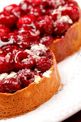 sweet cake in heart shape