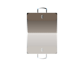 briefcase isolated on white