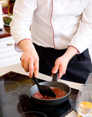 chef preparing food