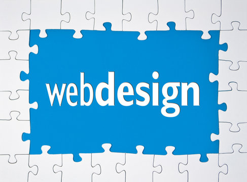 Puzzle mit Webdesign