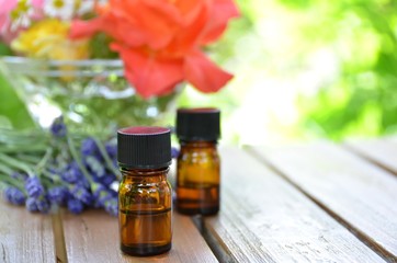 essential oils with herbs