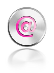 Button Icon Aqua glossy mail