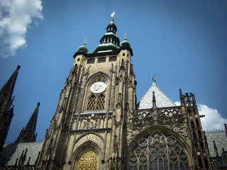 Fototapeta na wymiar St. Vitus Cathedral the Prague Castle